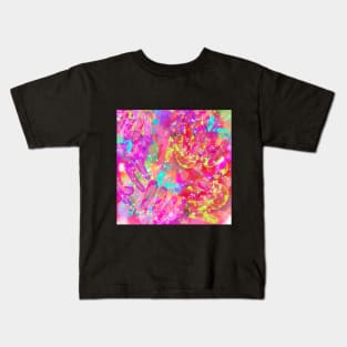 Vibrant Overlapping Lines Kids T-Shirt